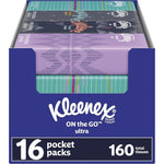 Kleenex Ultra Soft On The Go Facial Tissues front view 16 pack bundle