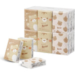 Terdey pocket facial tissue front view pack showcasing cute rabbit pattern graphics