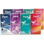 PAMI ultra soft pocket tissues front view of multi pack