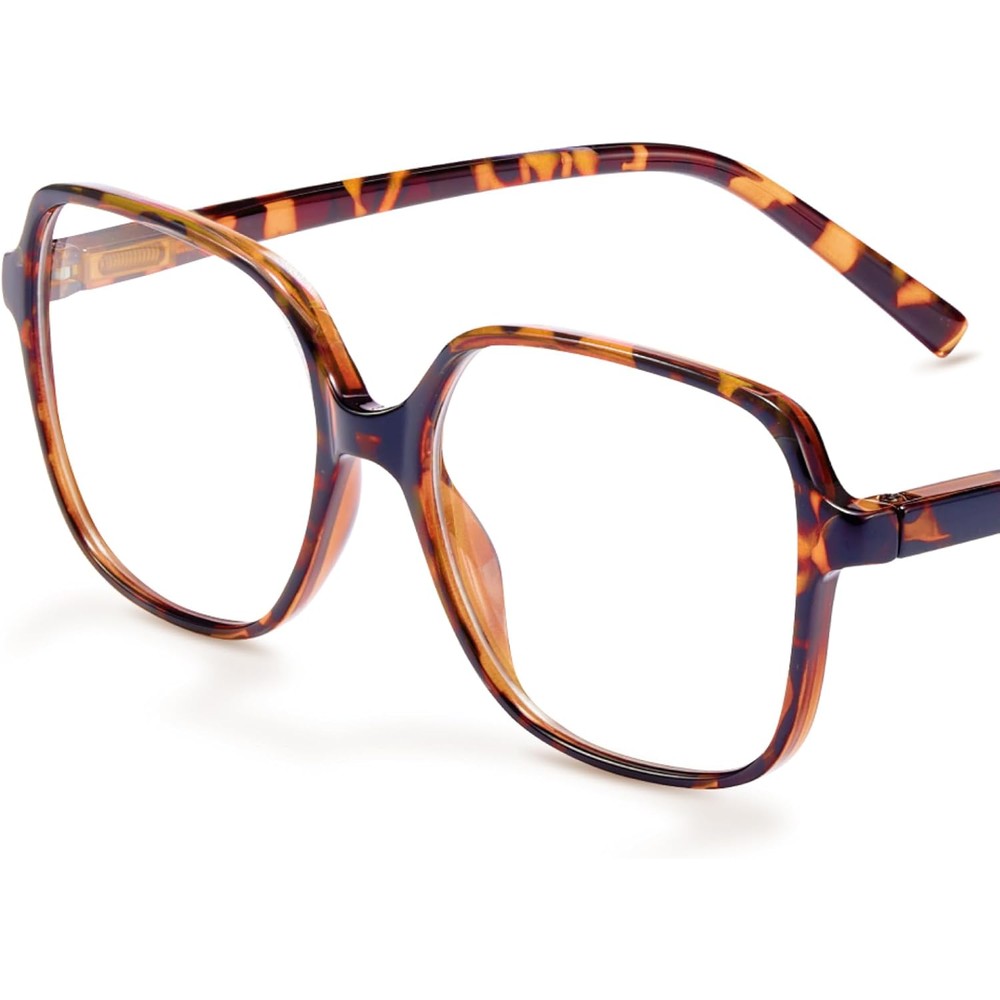 Miyya blue light blocking glasses for women front view featuring oversized tortoiseshell frames.