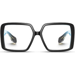 VISOONE oversized TR90 blue light blocking glasses front view showing black square frame