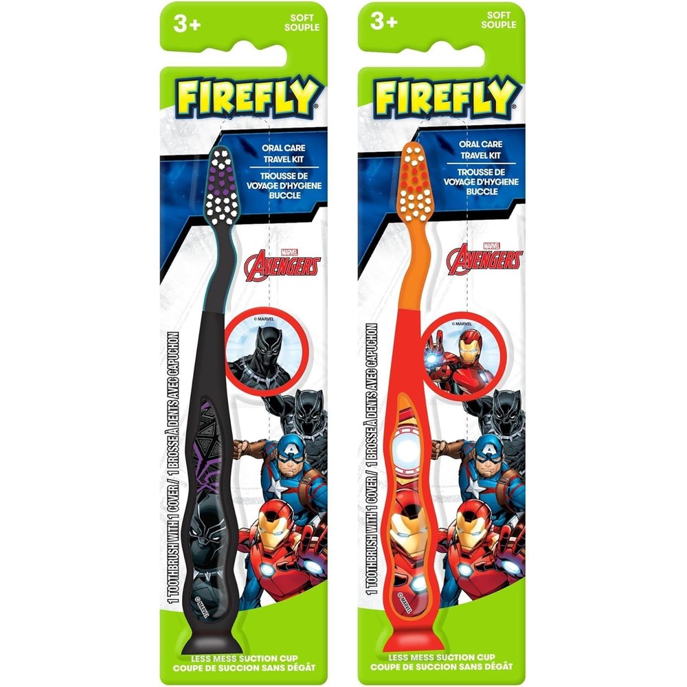 Firefly Avengers Kids Soft Toothbrush 12 pack front view
