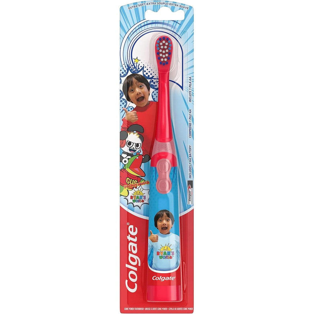 Colgate Kids Battery Powered Toothbrush front view featuring character design.