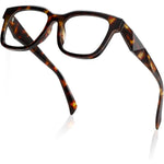 Kimorn blue light blocking glasses front view showing the stylish black square frame design.