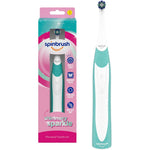 Spinbrush Smart Clean Kids Electric Toothbrush Shimmery Sparkle front view imported oral care.