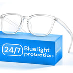 Gaoye transparent blue light blocking glasses front view for computer screen protection.