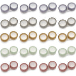 Modixun 20 pack clear contact lens cases front view