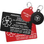 Mia Mia custom medical ID card front view