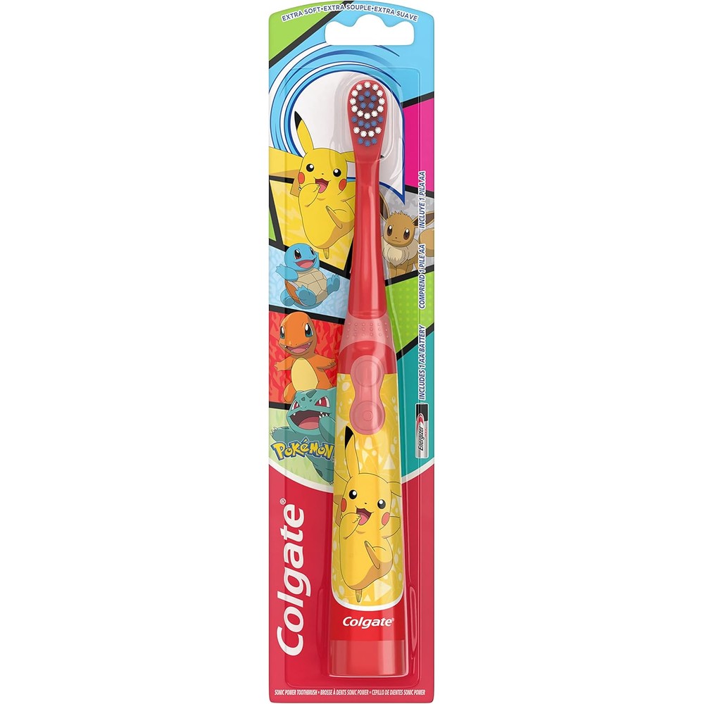 Colgate Kids Powered Vibrating Toothbrush Pokemon front view packaging