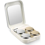 Mckgute contact lens travel case kit front view showing mirror and tools