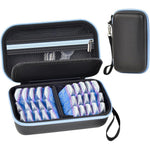 GWCASE daily contact lens storage case black front view