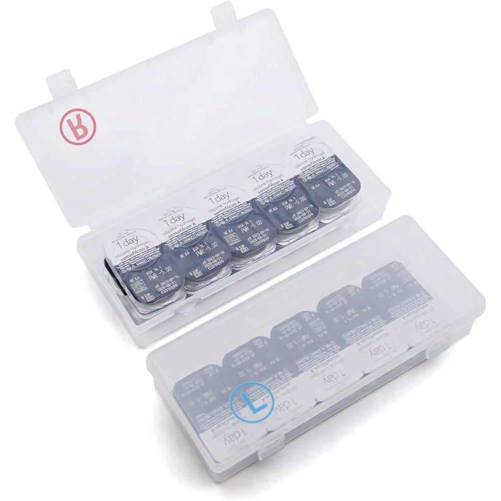 Lykkekoi 2 pack contact lens organizer case front view