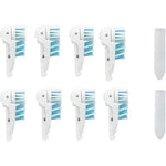 Nuhui dual-action electric toothbrush heads front view