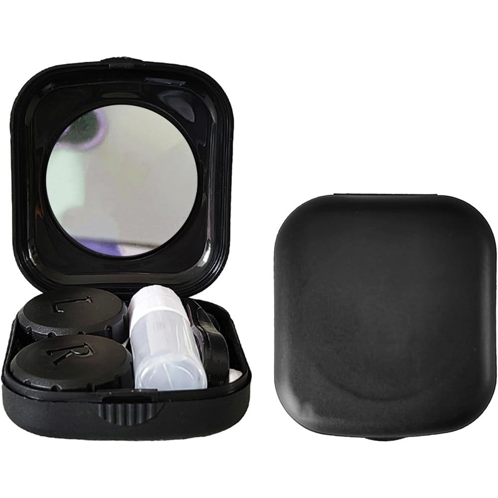 Erewa portable contact lens case 2 pack with mirror front view