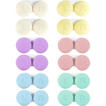 YkuzLx 12 pack colorful contact lens cases front view