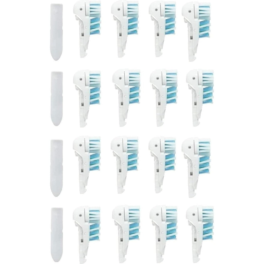 Ustbaly Dual Action Electric Replacement Toothbrush Heads 16 pack front view