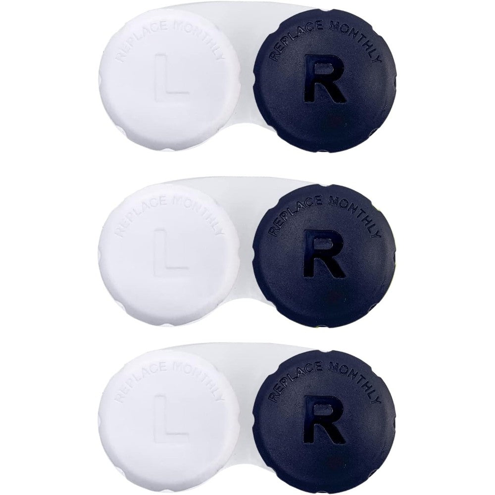 RHUI Contact Lens Case for Travel Black front view