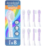 Demirdental Kids Mini Toothbrush Heads front view 8 pack lilac