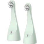 Pure Enrichment PureBaby Replacement Bristle Brush Heads 2-pack front view for toddler dental care.