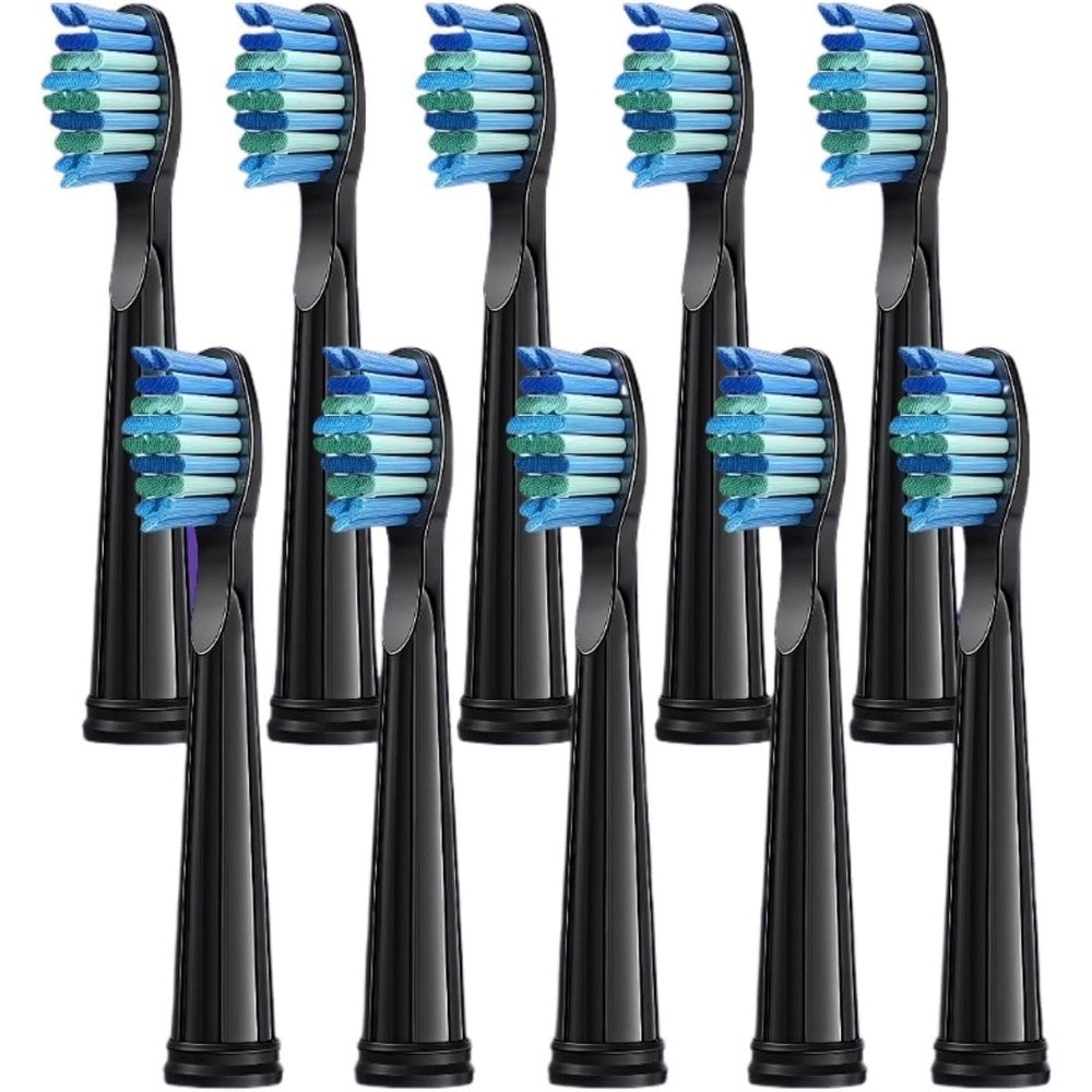 Teeteck replacement toothbrush heads 10 pack front view compatible with Fairywill