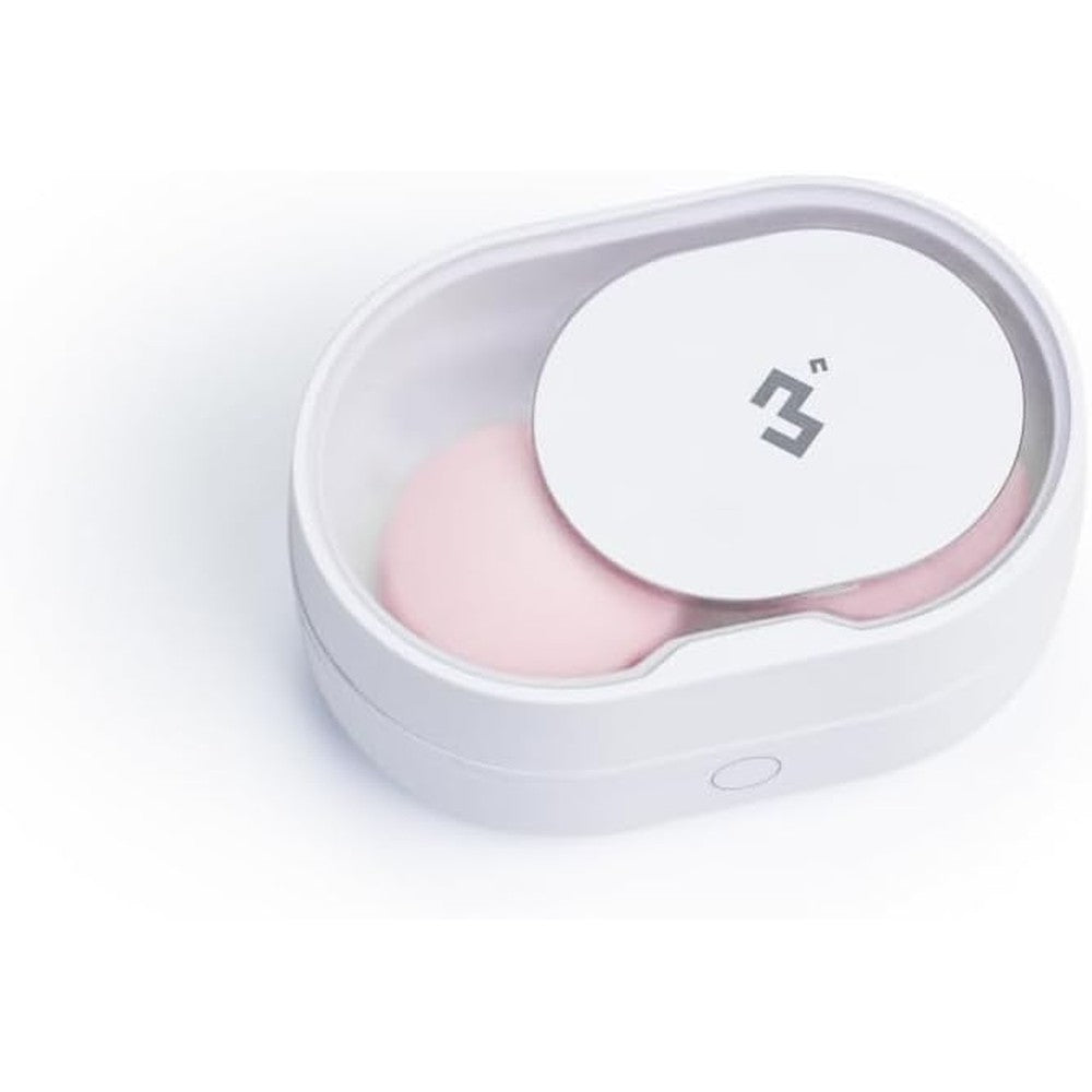 3n ReO2 Mini Pro Soft Contact Lens Cleaner in white front view showing compact charging case.