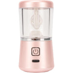 Chengusy automatic contact lens cleaner machine front view showing pink design and power button