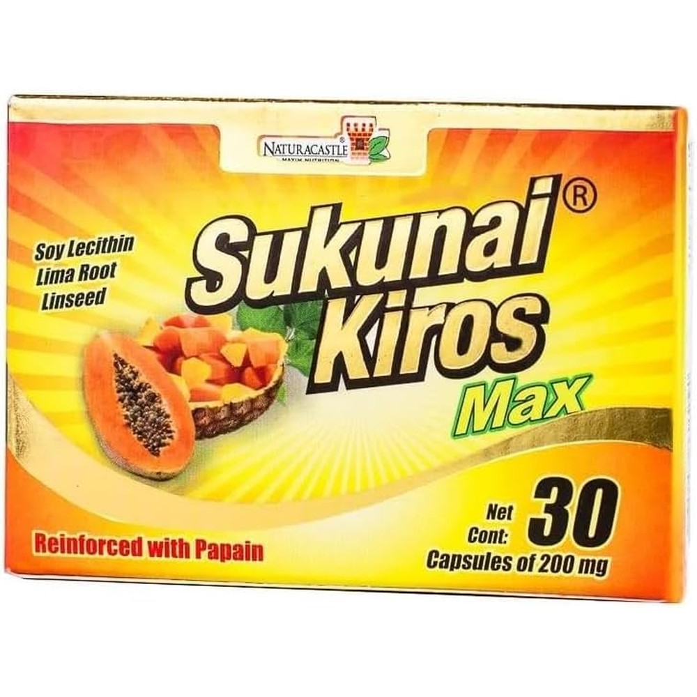 Naturacastle Sukunai Kiros Max 2 Pack weight loss capsules front view