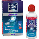 Clear Care Plus HydraGlyde contact lens cleaning solution travel pack front view