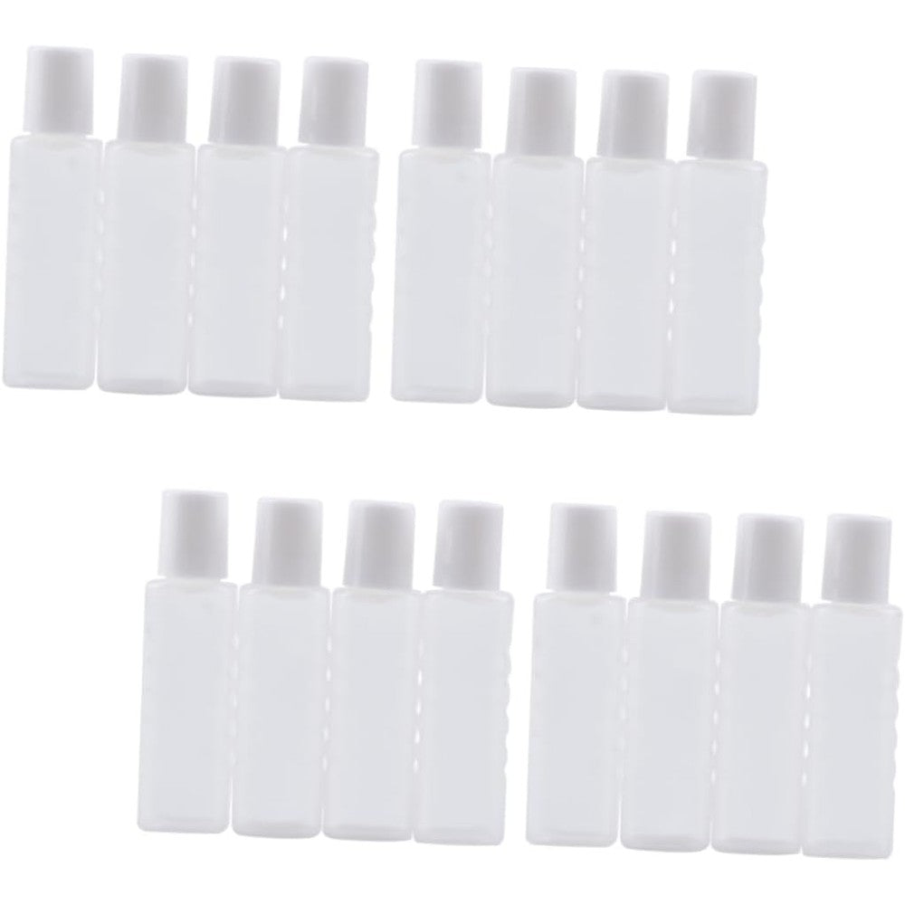 Supvox Baluue 20 Pieces Plastic Care Bottles Empty Containers For Lens Solution And Travel Storage, Clear And Squeezable, 5.5 x 1 x 1 Centimeters - Image 1