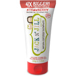 Jack N' Jill Mega Toothpaste Strawberry front view for toddlers.