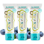 Jack N' Jill Natural Toddler Toothpaste pack of 3 front view for kids oral care