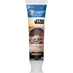 Crest Kids Star Wars Mandalorian Strawberry Toothpaste front view of three pack.