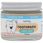 BALM! Baby Kids All Natural Fluoride Free Toothpaste front view of glass jar