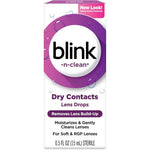 Blink-N-Clean Lens Drops front view packaging showcasing contact lens rewetting formula