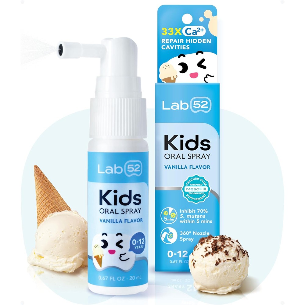 Lab 52 Kids Oral Spray front view for toddler cavity protection