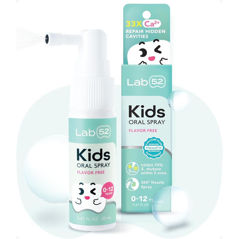 LAB52 Kids Oral Spray front view for toddler dental health.