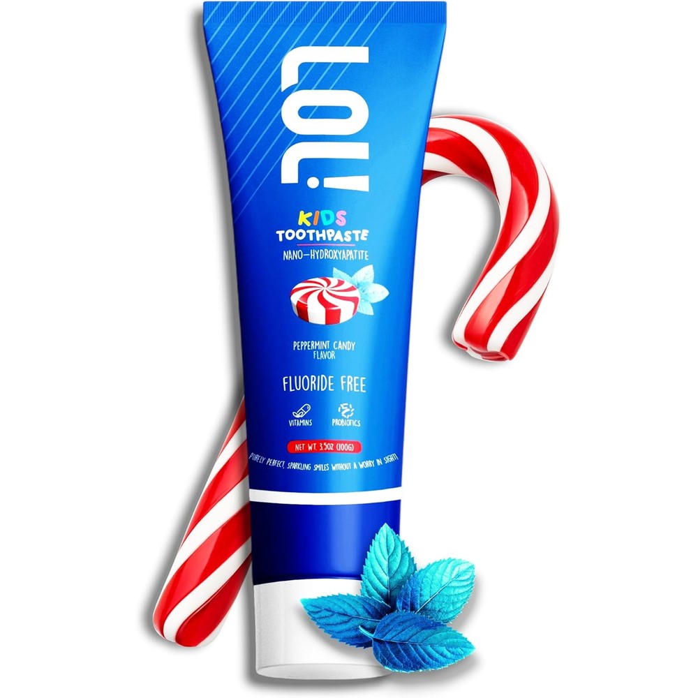 Fawelo LOL Kids Fluoride Free Toothpaste front view remineralizing formula