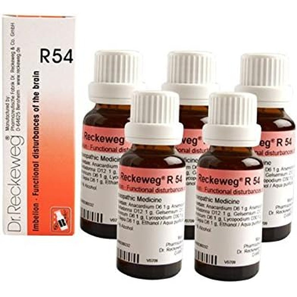 Dr. Reckeweg Germany R54 Memory Drops pack of 5 front view for authentic cognitive health support
