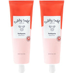 Tubby Todd Fluoride Free Kids Toothpaste front view of two pack watermelon flavor.