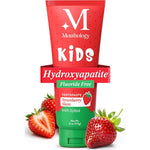 Mouthology Kids Hydroxyapatite Toothpaste 4 Ounce tube front view for enamel repair.