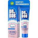 Dr. Bob Unflavored Anticavity Fluoride Toothpaste front view for sensory oral care