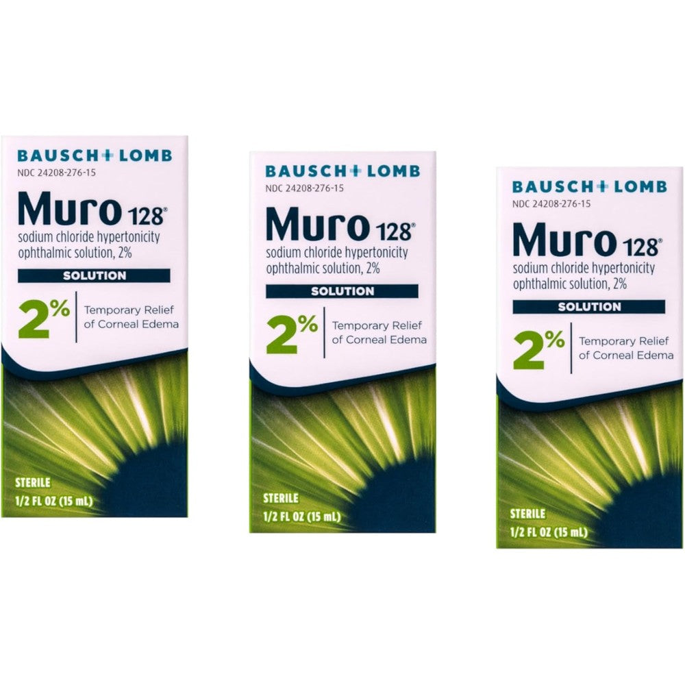 Bausch And Lomb Muro 128 2 Percent Solution front view bottle