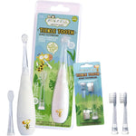 Jack N' Jill Tickle Tooth electric toothbrush front view for toddlers.