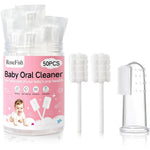 RoseFish Baby Tongue Cleaner 50 piece box front view infant oral hygiene