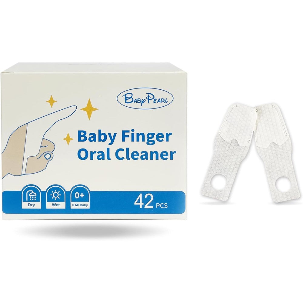 BabyPearl Baby Tongue Cleaner front view 42 count box