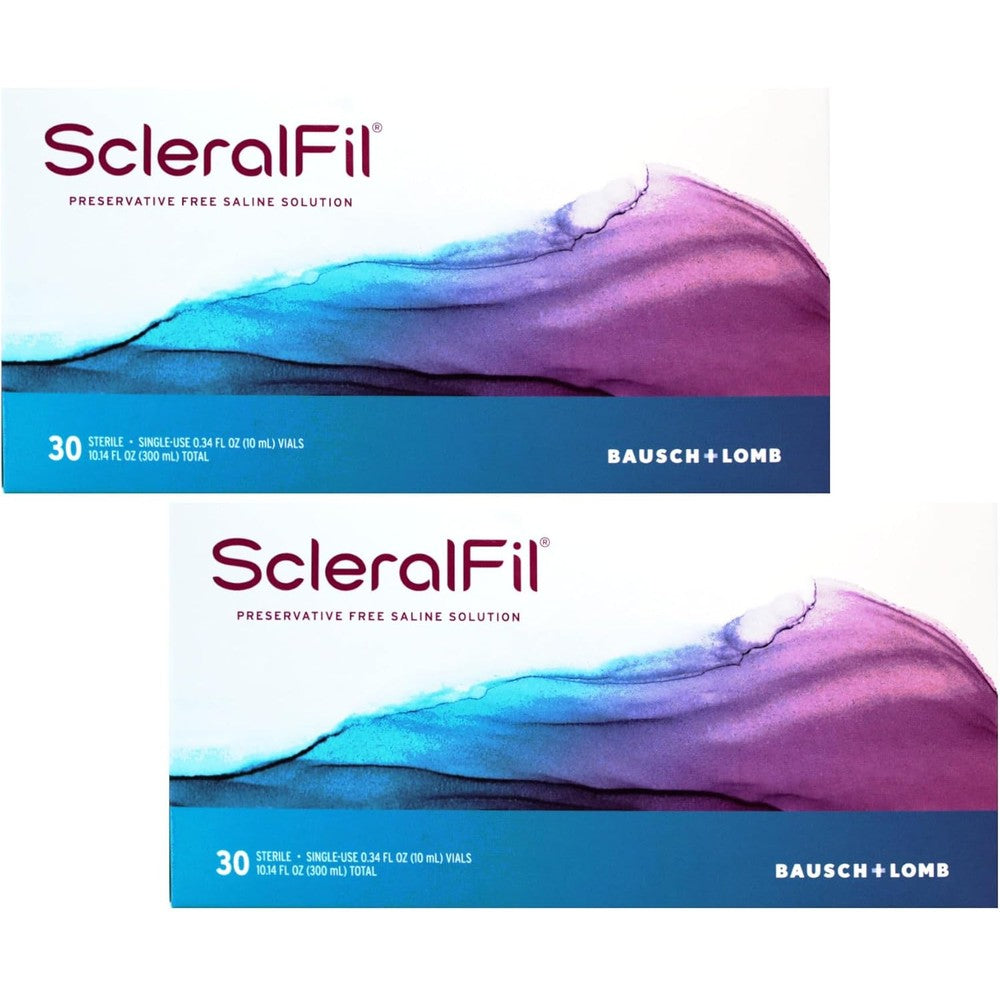 Bausch Plus Lomb ScleralFil Preservative Free Saline Solution front view