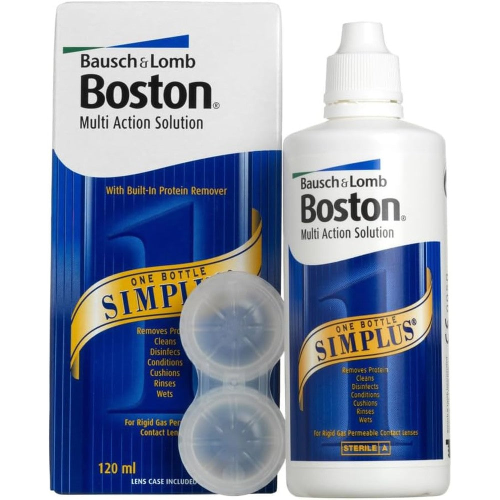 Bausch And Lomb Boston Simplus Multi Action Solution 120ml front view bottle
