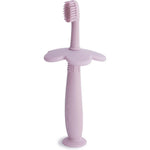 Mushie Flower Toddler Training Toothbrush Soft Lilac front view