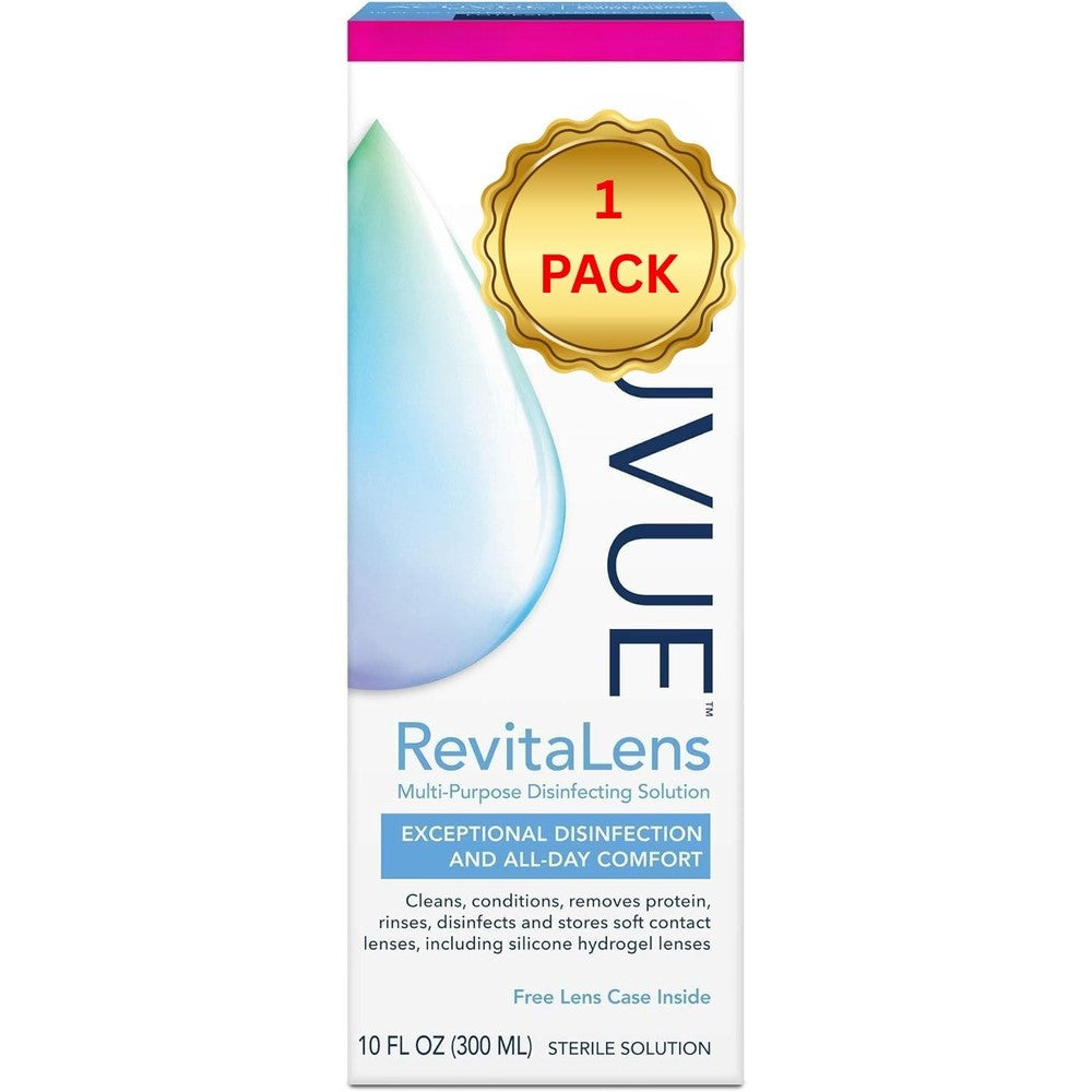 Acuvue RevitaLens Multi Purpose Disinfecting Solution front view contact lens care