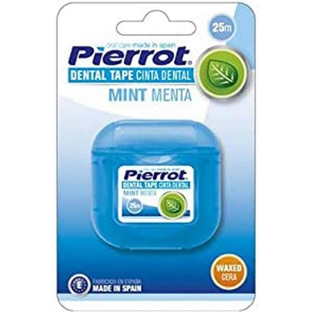 Pierrot Dental Tape 25 Meter front view for interdental plaque removal.